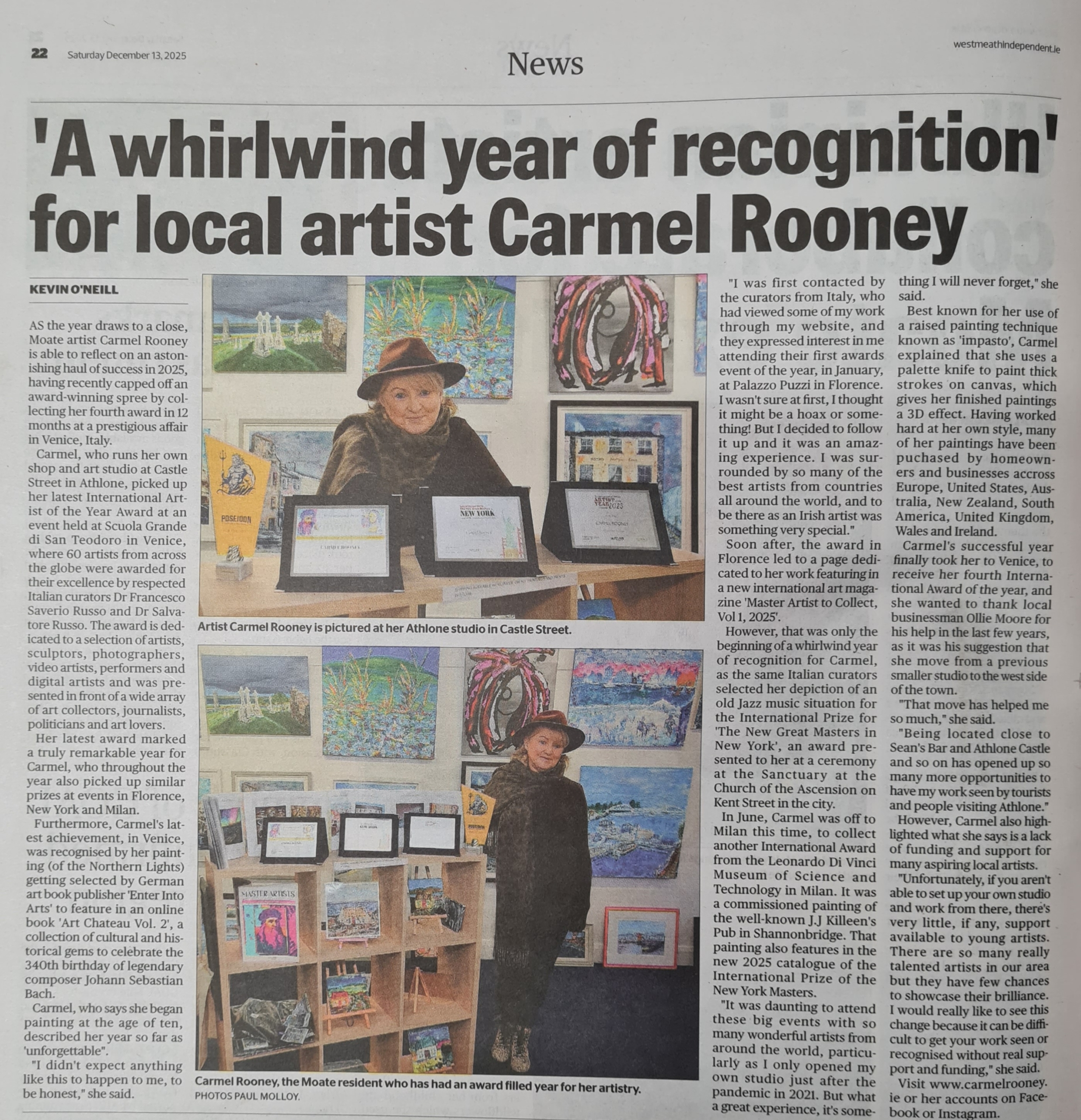 New Fantastic feature in Westmeath Independent