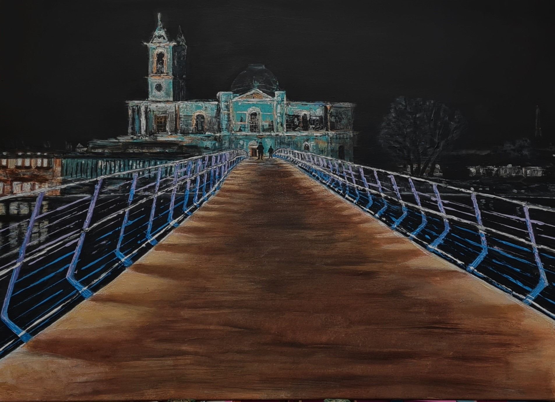 New Gicleé print of Foot bridge Athlone
