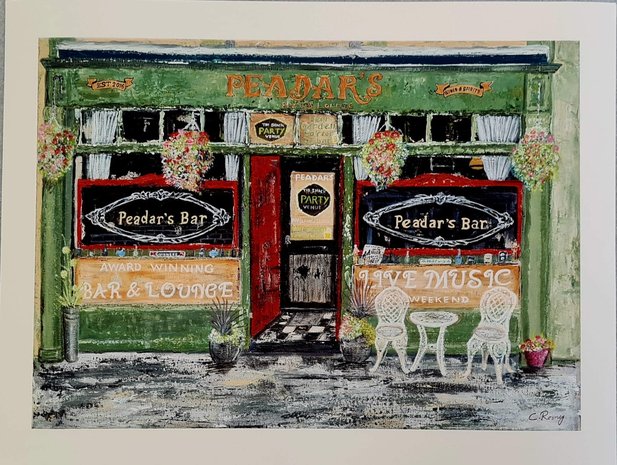 Peadars Bar, Moate exciting new giclee print