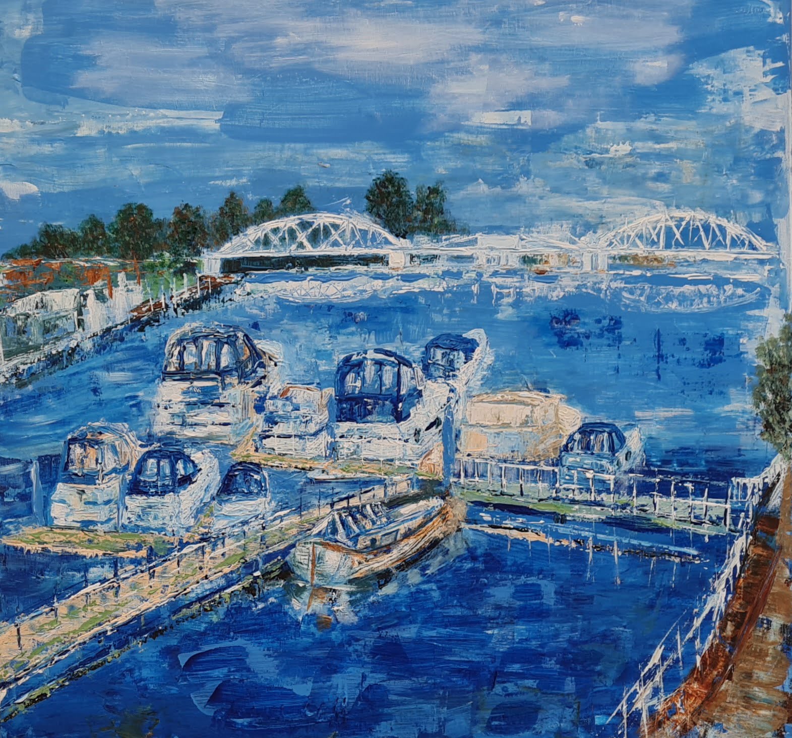 Classic White Bridge Giclee Print 1